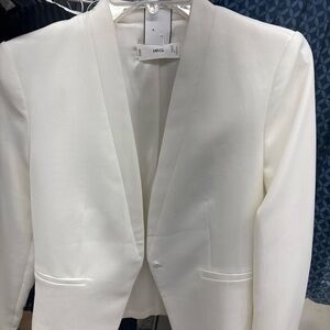 Mango Elegant Cream Blazer for Men
